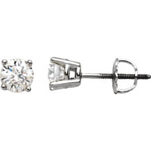 14K White 1 CTW Diamond Stud Earrings - 6753560066P