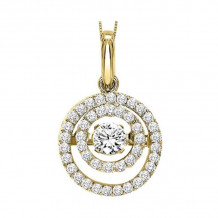 Gems One 14KT Yellow Gold & Diamond Rhythm Of Love Neckwear Pendant  - 3/8 ctw - ROL1013-4YC