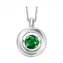 Gems One Silver (SLV 995) Diamond Rhythm Of Love Neckwear Pendant - 1/4 cts - ROL1049E