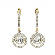 Gems One 14KT Yellow Gold & Diamond Rhythm Of Love Fashion Earrings  - 1/2 ctw - ROL2013-4YC