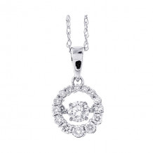 Gems One 14Kt White Gold Diamond (1/3Ctw) Pendant - PD33448-4WD