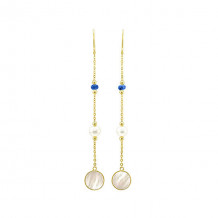 Gems One Silver Earring - ER10555-SSSPMOP