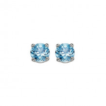 Gems One 14Kt White Gold Blue Topaz (1 Ctw) Earring - EBR50-4W
