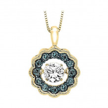 Gems One 14KT Yellow Gold & Diamond Rhythm Of Love Neckwear Pendant  - 3/8 ctw - ROL1081-4YCBL