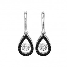 Gems One 14KT White Gold & Diamond Rhythm Of Love Fashion Earrings  - 3/4 ctw - ROL1015-4WCBLK