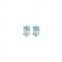 Gems One 14Kt White Gold Aquamarine (1/2 Ctw) Earring - EAO53-4W