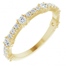 14K Yellow 1/2 CTW Diamond Anniversary Band - 123802601P