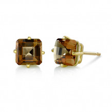 Stanton Color 14k Gold Smoky Quartz Earrings