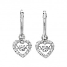 Gems One 14KT White Gold & Diamonds Stunning Fashion Earrings - 1/10 ctw - ROL1022-4WBKM