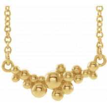 14K Yellow Scattered Bead 18 Necklace - 86824606P