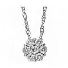 Gems One 14Kt White Gold Diamond (1/10 Ctw) Pendant - PD32723-4WH