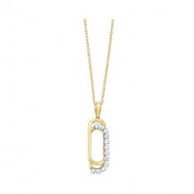 Gems One 10Kt Yellow Gold Diamond (1/10 Ctw) Pendant - PD34367-1YD