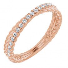 14K Rose 1/5 CTW Diamond Anniversary Band - 122982602P