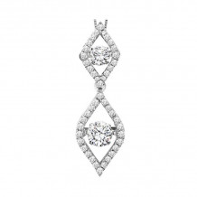 Gems One 14KT White Gold & Diamond Rhythm Of Love Neckwear Pendant  - 3/4 ctw - ROL1007-4WC