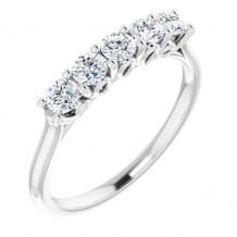 14K White 1/2 CTW Diamond Anniversary Band - 12308060000P
