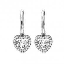 Gems One 14KT White Gold & Diamond Rhythm Of Love Fashion Earrings  - 3/4 ctw - ROL1016-4WC