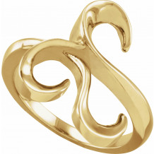 14K Yellow Freeform Ring - 5897123721P
