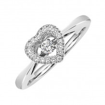 Gems One 10KT White Gold & Diamond Rhythm Of Love Fashion Ring  - 1/5 ctw - ROL1179-1WC