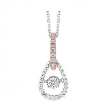 Gems One 10Kt White Rose Gold Diamond (1/8Ctw) Pendant - PD10531-1WPL