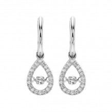 Gems One 14KT White Gold & Diamonds Stunning Fashion Earrings - 1/5 ctw - ROL1024-4WCBK