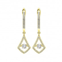 Gems One 14KT Yellow Gold & Diamond Rhythm Of Love Fashion Earrings   - 1/2 ctw - ROL2010-4YC