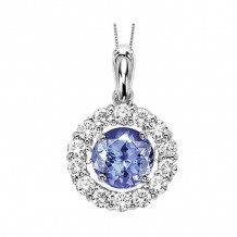 Gems One 14KT White Gold & Diamond Rhythm Of Love Neckwear Pendant   - 1/4 ctw - ROL1039-4WCS