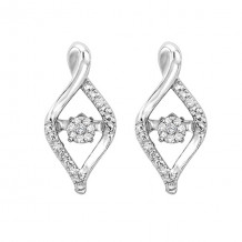 Gems One Silver Diamond (1/12 Ctw) Earring - ROL2031-SSWD