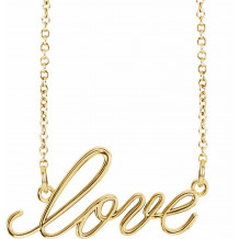 14K Yellow Love 16.5 Necklace - 8579970000P