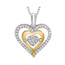 Gems One 10KT Yellow Gold & Diamond Rhythm Of Love Neckwear Pendant  - 1/5 ctw - ROL1058-1YSSSC