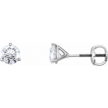 14K White 1 CTW Diamond Earrings - 6623460074P