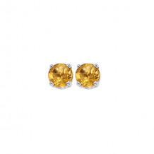 Gems One 14Kt White Gold Citrine (1 Ctw) Earring - ECR50-4W