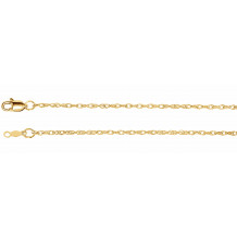 14K Yellow 1.5 mm Rope 7 Chain - CH473244061P