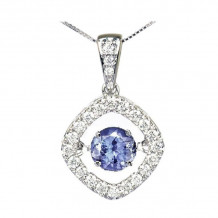 Gems One 14KT White Gold & Diamond Rhythm Of Love Neckwear Pendant  - 1/4 ctw - ROL1152-4WCT