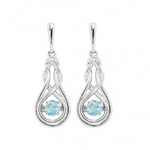 Gems One Silver (SLV 995) Stunning Fashion Earrings - ROL2238-SSCWT