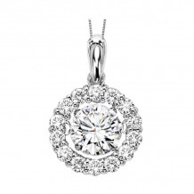 Gems One 14KT White Gold & Diamond Rhythm Of Love Neckwear Pendant  - 3/4 ctw - ROL1042-4WC