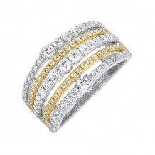 Gems One 14Kt White Yellow Gold Diamond (1Ctw) Ring - RG11381-4WYC