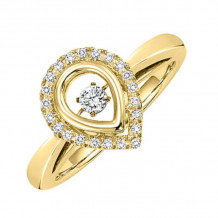 Gems One 10KT Yellow Gold & Diamond Rhythm Of Love Fashion Ring  - 1/5 ctw - ROL1177-1YC