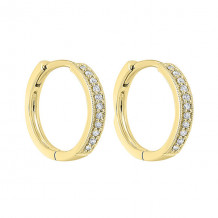 Gems One 14Kt Yellow Gold Diamond (1/6Ctw) Earring - FE2085-4YD