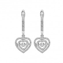 Gems One 14KT White Gold & Diamond Rhythm Of Love Fashion Earrings  - 1/2 ctw - ROL2018-4WC