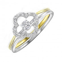 Gems One 10Kt White Yellow Gold Diamond (1/4Ctw) Ring - RG10232-1YWC