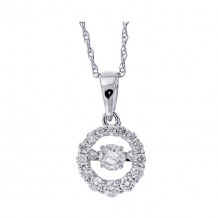 Gems One 14Kt White Gold Diamond (1/4Ctw) Pendant - PD33449-4WD
