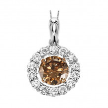 Gems One 14KT White Gold & Diamond Rhythm Of Love Neckwear Pendant  - 1/2 ctw - ROL1065-4WCDB