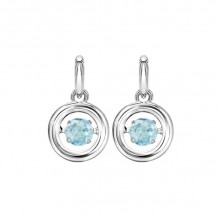 Gems One Silver (SLV 995) Rhythm Of Love Fashion Earrings - ROL2049WT