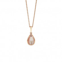 Kabana 14k Rose Gold Mother of Pearl Inlay Pendant