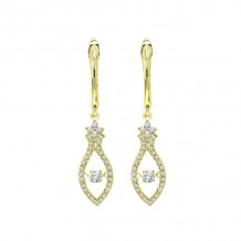Gems One 14KT Yellow Gold & Diamond Rhythm Of Love Fashion Earrings  - 3/8 ctw - ROL2002-4YC