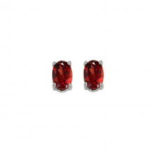 Gems One 14Kt White Gold Garnet (1/2 Ctw) Earring - EGO53-4W