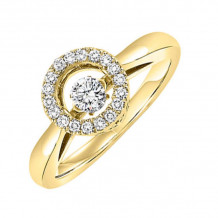 Gems One 10KT Yellow Gold & Diamond Rhythm Of Love Fashion Ring  - 1/5 ctw - ROL1181-1YC