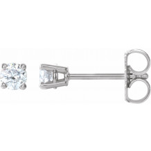 14K White 1/4 CTW Diamond Earrings - 187470190P