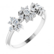 14K White 3/8 CTW Diamond Anniversary Band - 124042604P