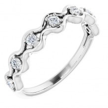 14K White 1/5 CTW Diamond Anniversary Band - 123588600P